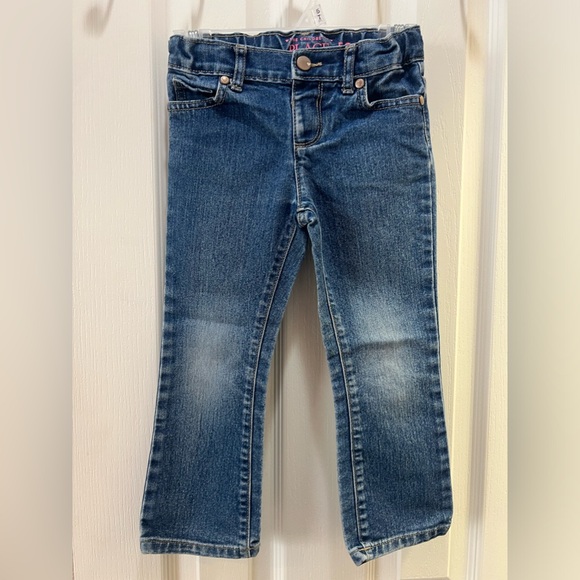 2 Pairs The Children’s Place Bootcut Jeans 4T - Picture 2 of 6